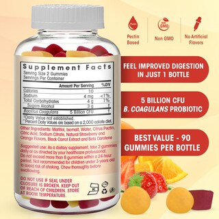 Foto 2 | Gomitas Probióticas Flamingo Supplements 5 Mil Millones De Cfu 90 Unidades - Venta Internacional