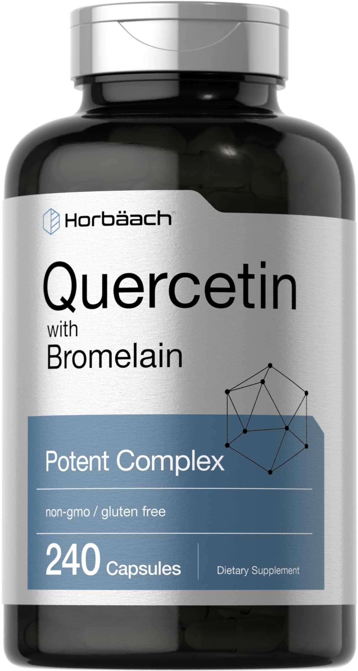 Foto 1 | Suplemento de Quercetina Horbäach con Bromelina 240 Cápsulas - Venta Internacional