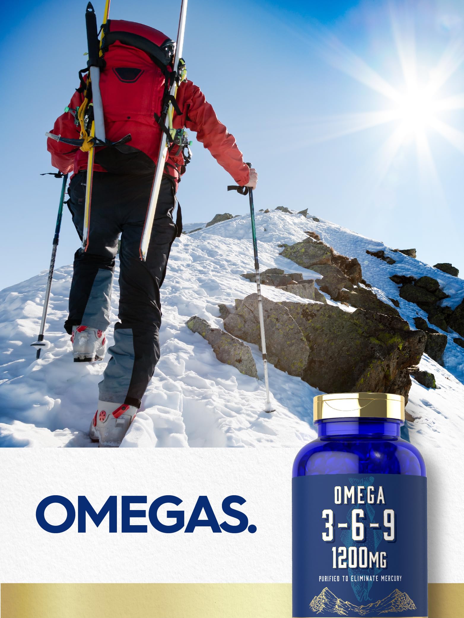Foto 7 pulgar | Suplemento Carlyle Omega 3-6-9 1200 Mg 180 Cápsulas de Gelatina Blanda - Venta Internacional