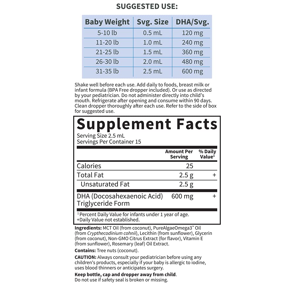 Foto 6 pulgar | Gotas de Dha Garden Of Life  para Bebes 600 mg de Omega 3 Dha 37.5 ml - Venta Internacional