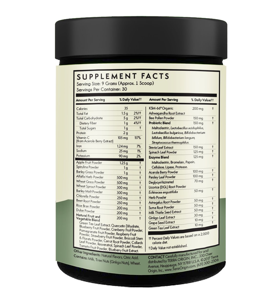 Foto 3 pulgar | Suplemento Terra Origin Superfoods Greens 30 Porciones - Venta Internacional