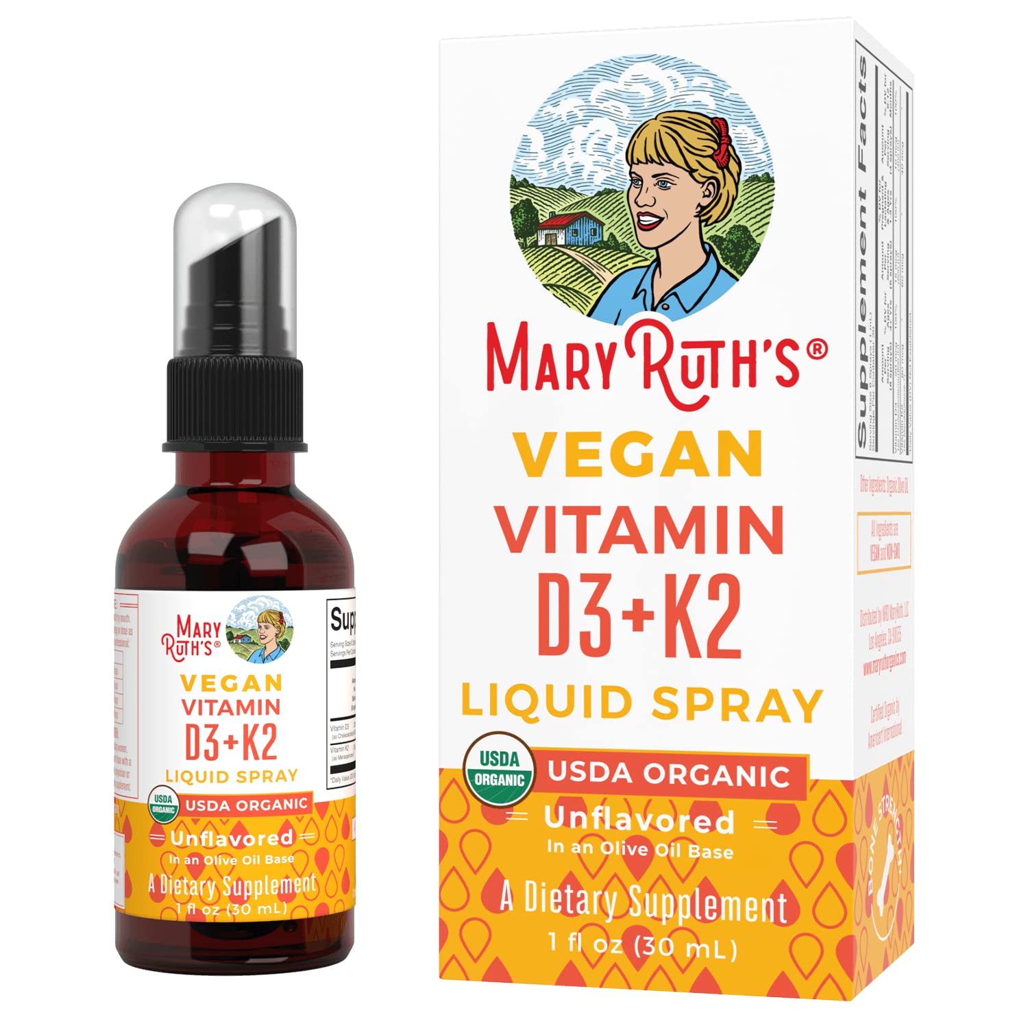 Foto 1 | Suplemento de Vitamina D3 K2 Líquido Maryruth Organics 30 Ml - Venta Internacional