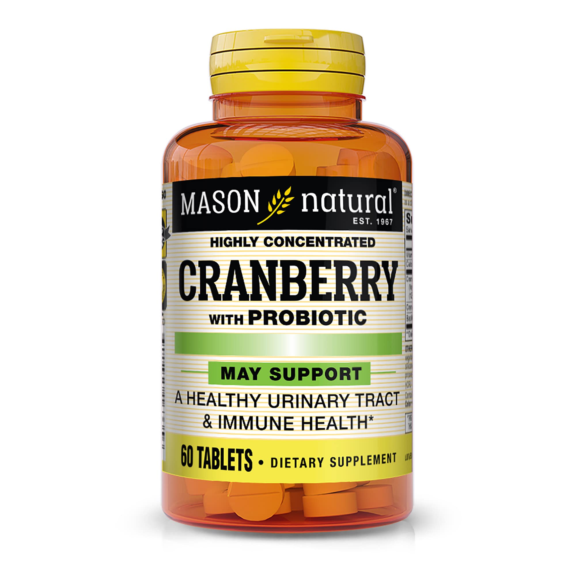 Foto 2 pulgar | Suplemento Mason Natural Cranberry con Probióticos / Calcio / Vitamina C 60 Comprimidos - Venta Internacional