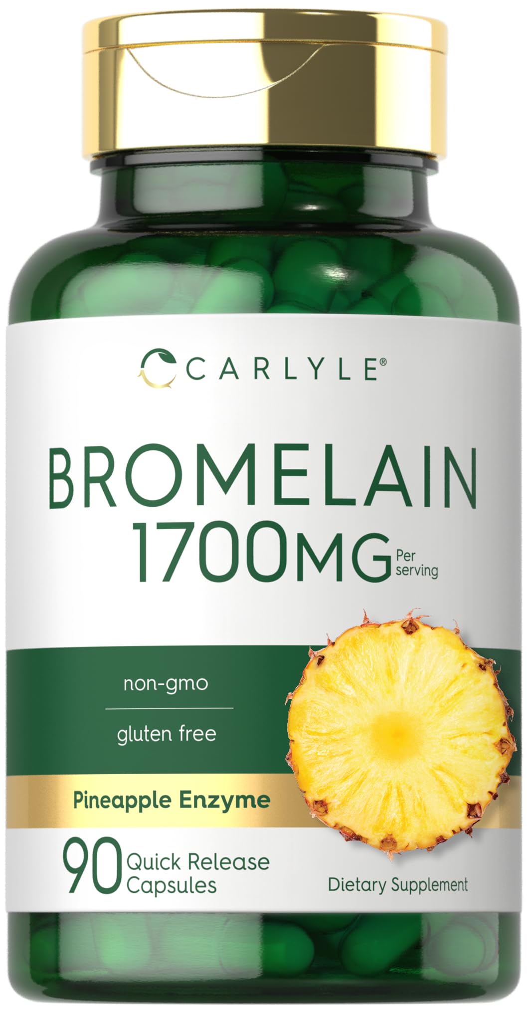 Foto 2 pulgar | Suplemento Carlyle Bromelain 1700 mg 90 Cápsulas - Venta Internacional
