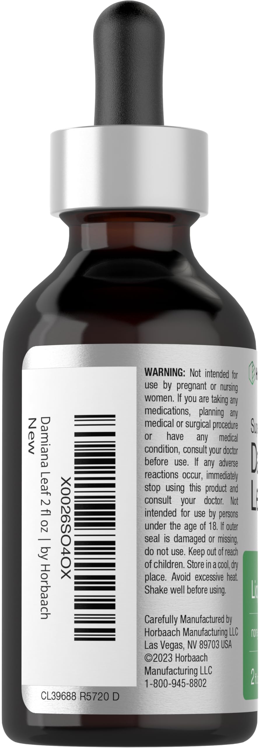 Foto 4 pulgar | Suplemento Horbäach Hoja de Damiana 60 ml-Venta Internacional