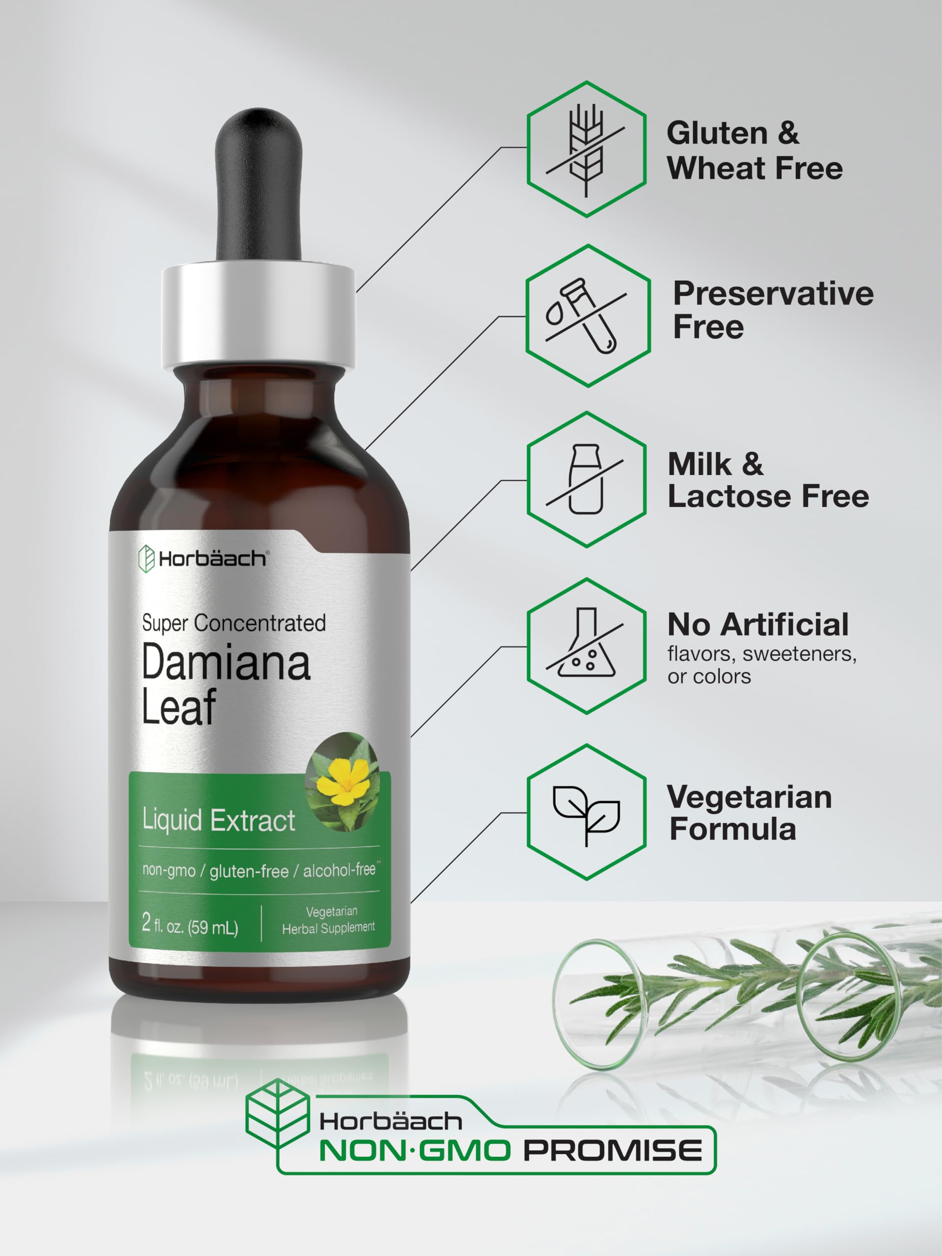 Foto 5 | Suplemento Horbäach Hoja de Damiana 60 ml-Venta Internacional
