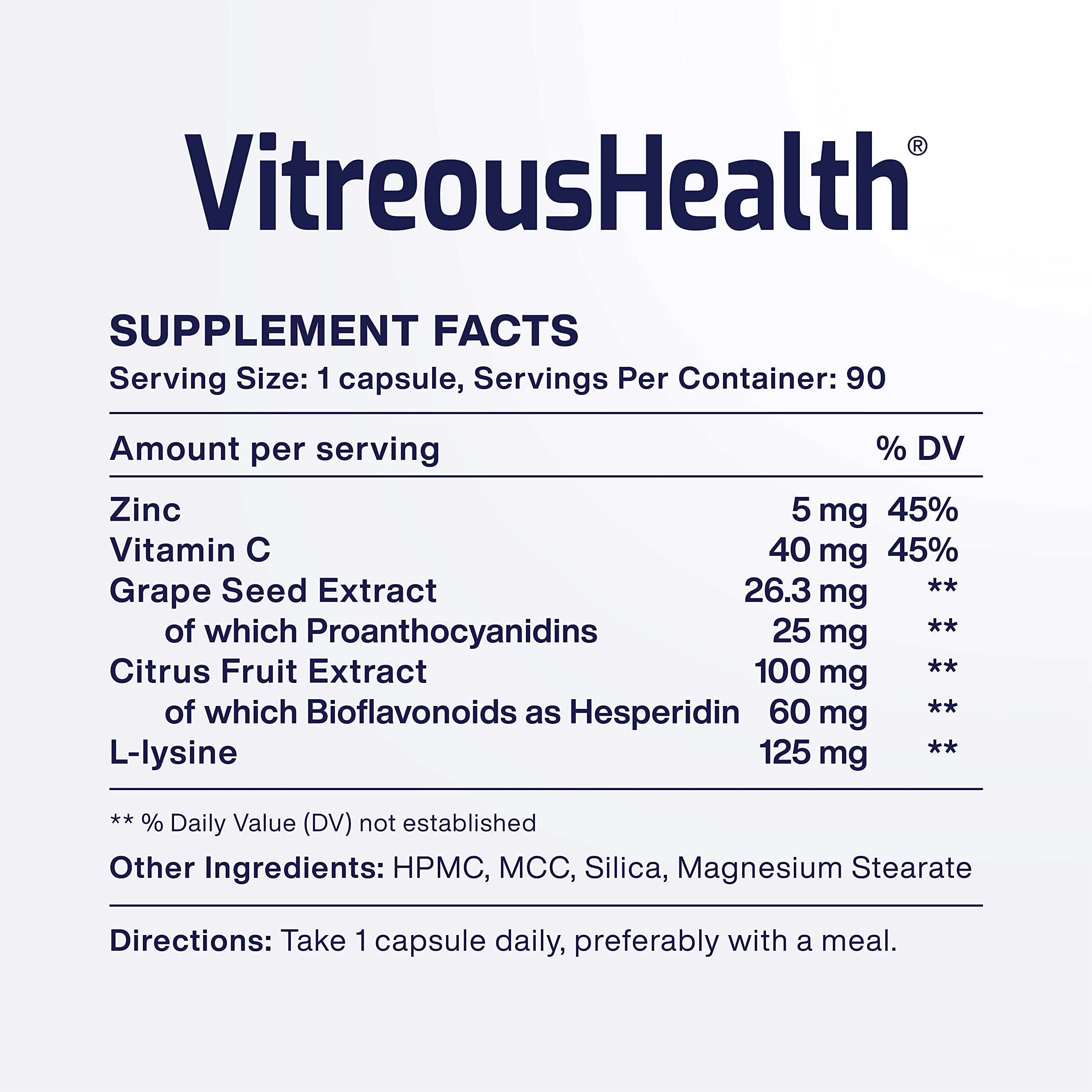 Foto 3 pulgar | Suplemento Macuhealth Vitreoushealth Eye 90 Cápsulas - Venta Internacional