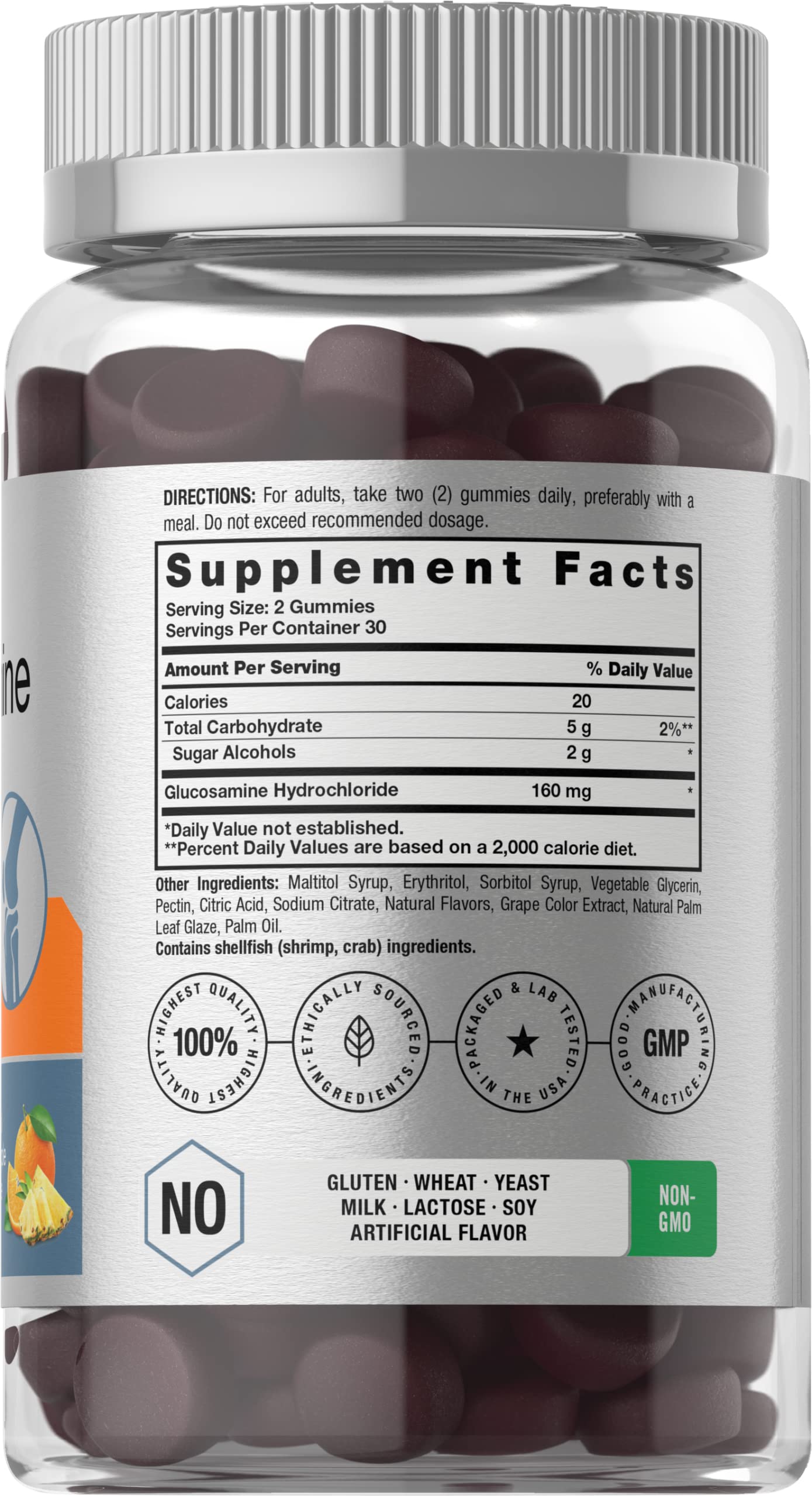 Foto 3 pulgar | Gomitas de Glucosamina Supplement Horbäach 60 Unidades sin Azúcar - Venta Internacional