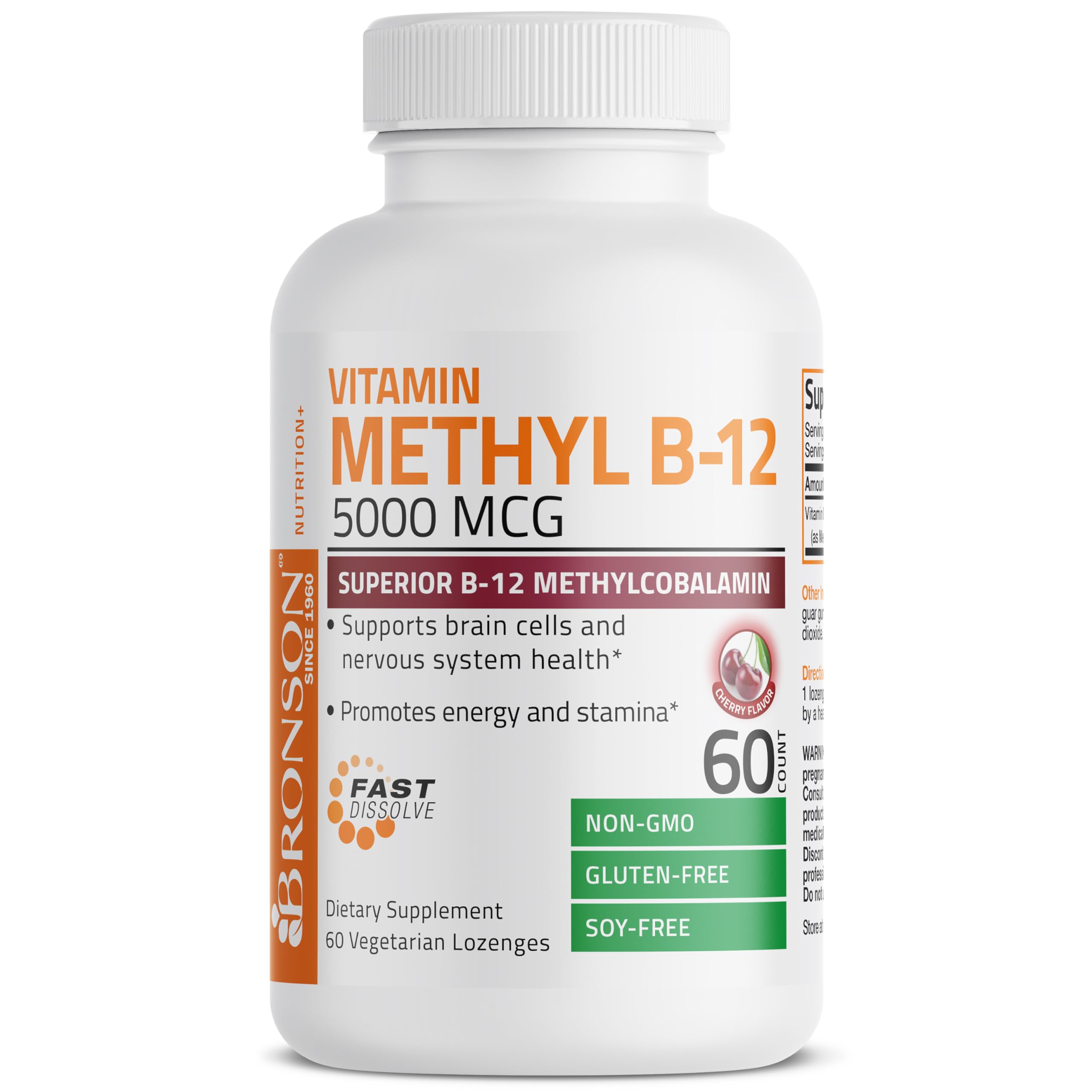 Foto 4 pulgar | Suplemento Bronson Methyl B12 5000 Mcg de Vitamina B12 60 Pastillas - Venta Internacional