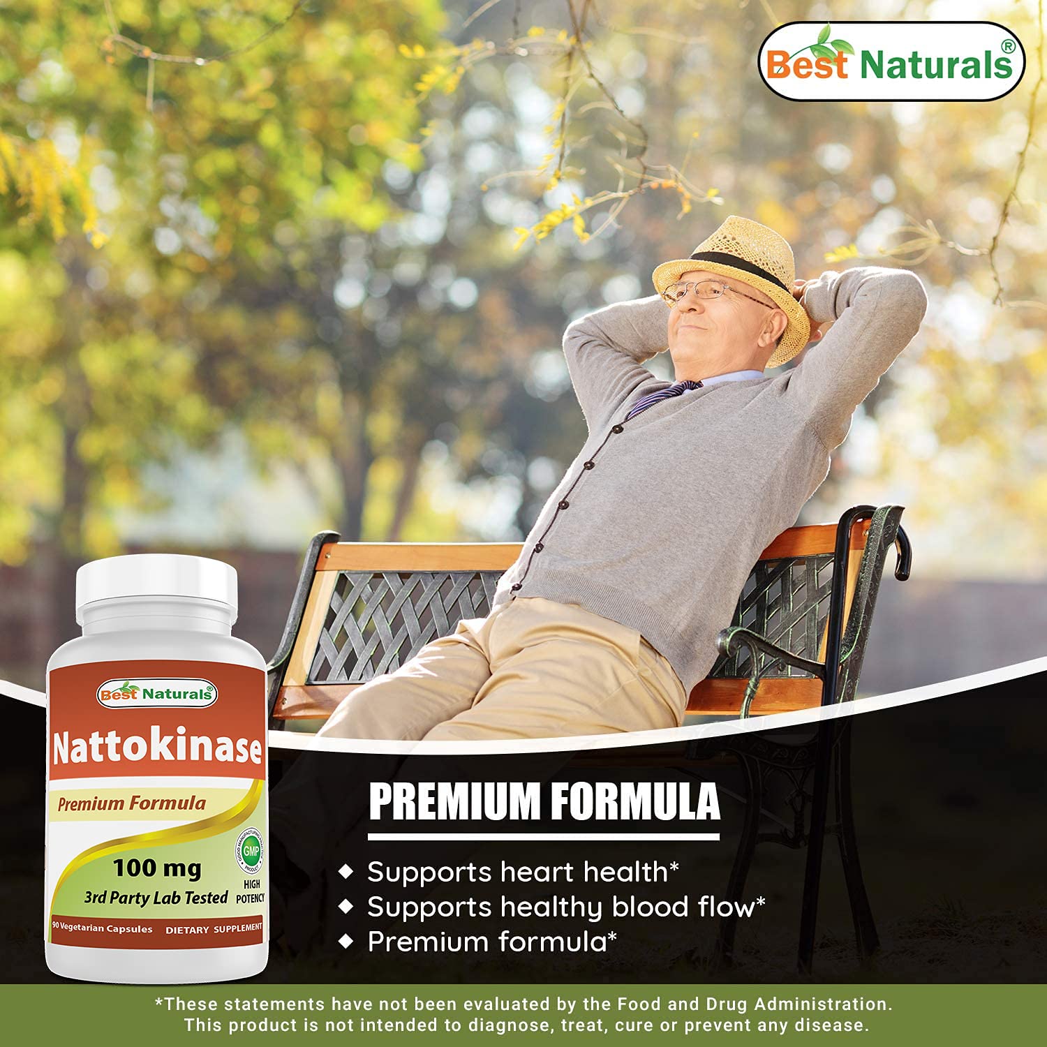 Foto 4 | Suplemento Best Naturals Nattokinase 100 mg 90 Cápsulas - Venta Internacional