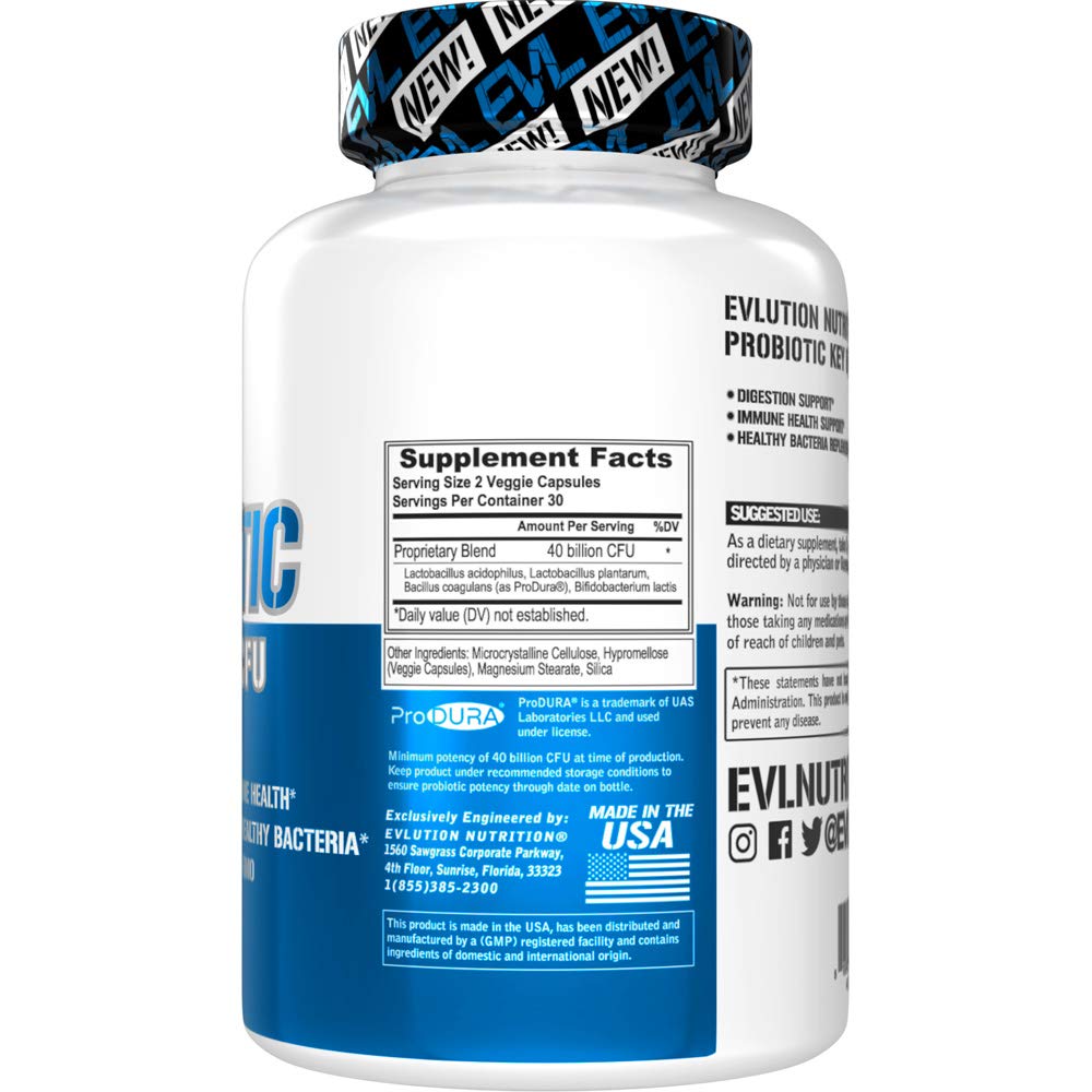 Foto 4 pulgar | Suplemento Probiótico Evlution Nutrition - Venta Internacional