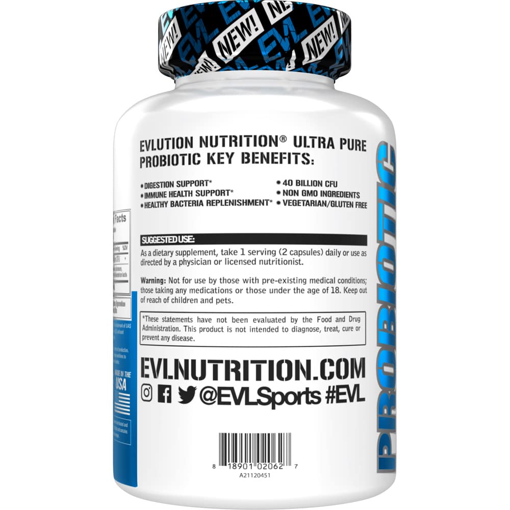 Foto 5 pulgar | Suplemento Probiótico Evlution Nutrition - Venta Internacional