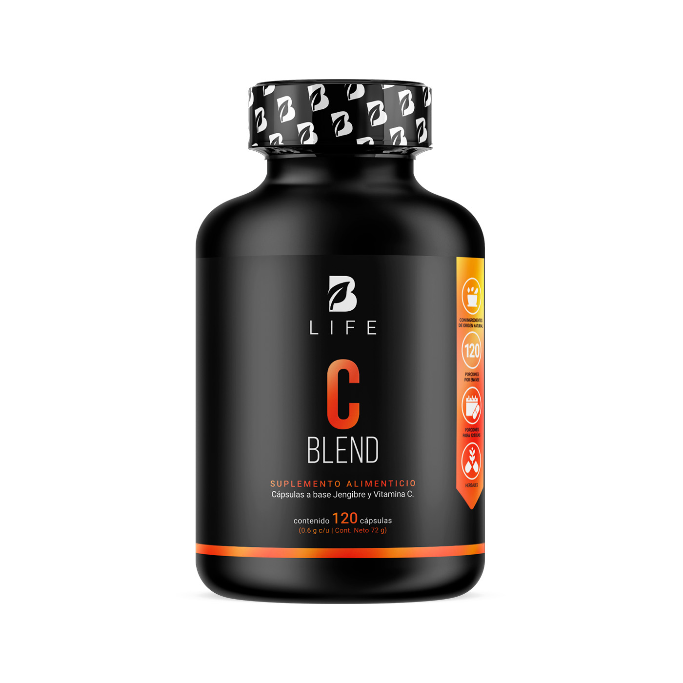 Foto 2 pulgar | Protección y bienestar con Vitamina C y Raíz de Jengibre C Blend B Life.  120 cápsulas