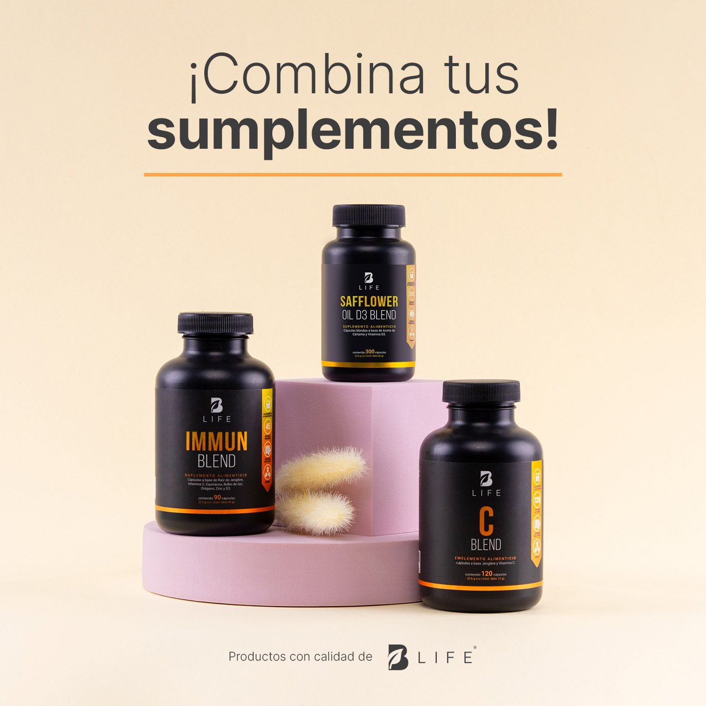 Foto 6 pulgar | Protección y bienestar con Vitamina C y Raíz de Jengibre C Blend B Life.  120 cápsulas
