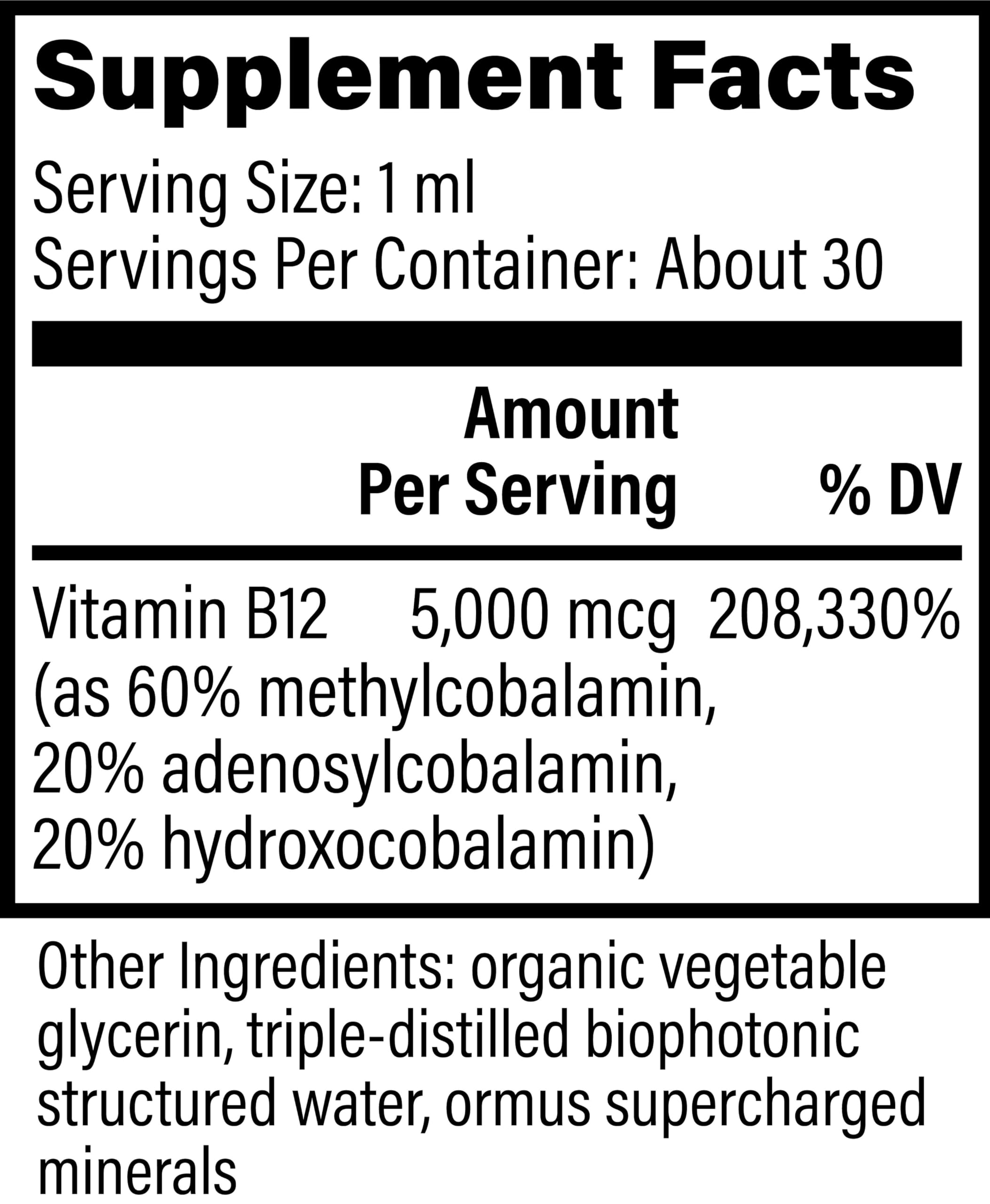 Foto 3 pulgar | Vitamina B12 Global Healing Tri-Blend 5000 mcg Sublingual 30 ml - Venta Internacional