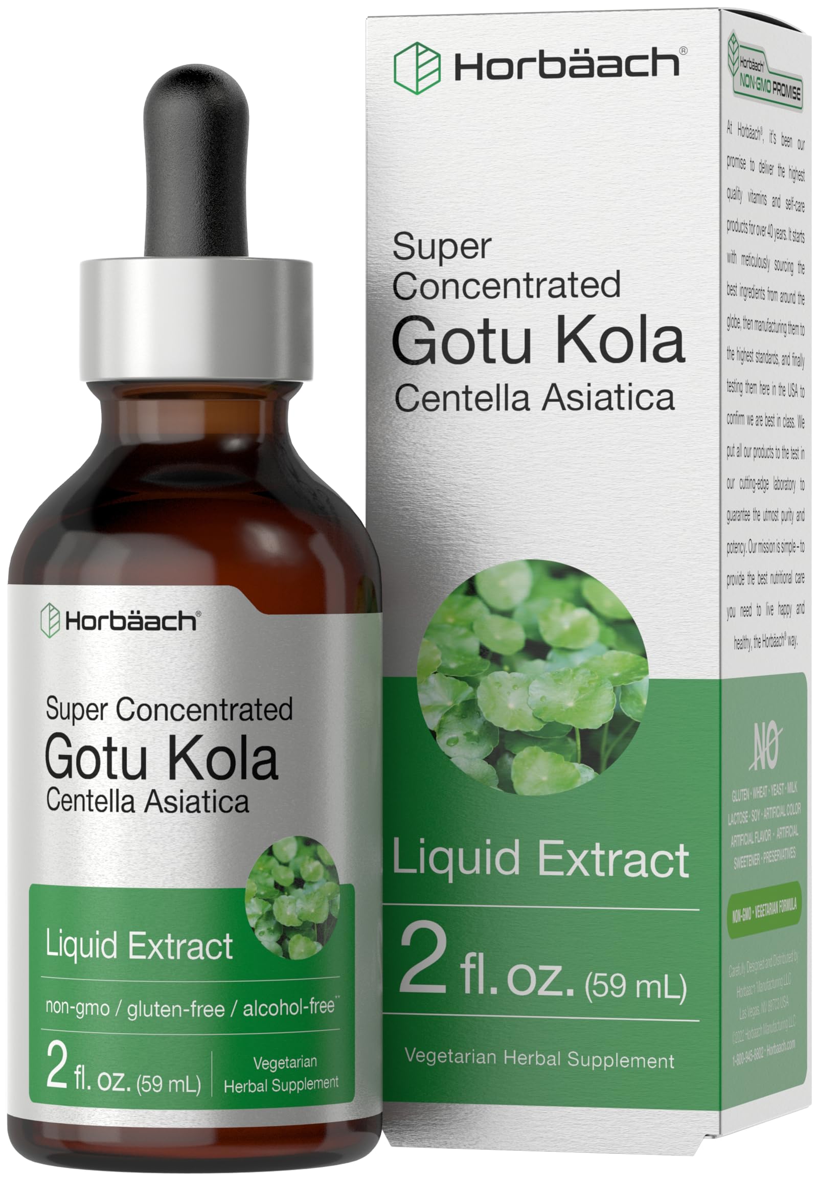 Foto 2 pulgar | Suplemento Horbäach Gotu Kola 60 ml- Venta Internacional
