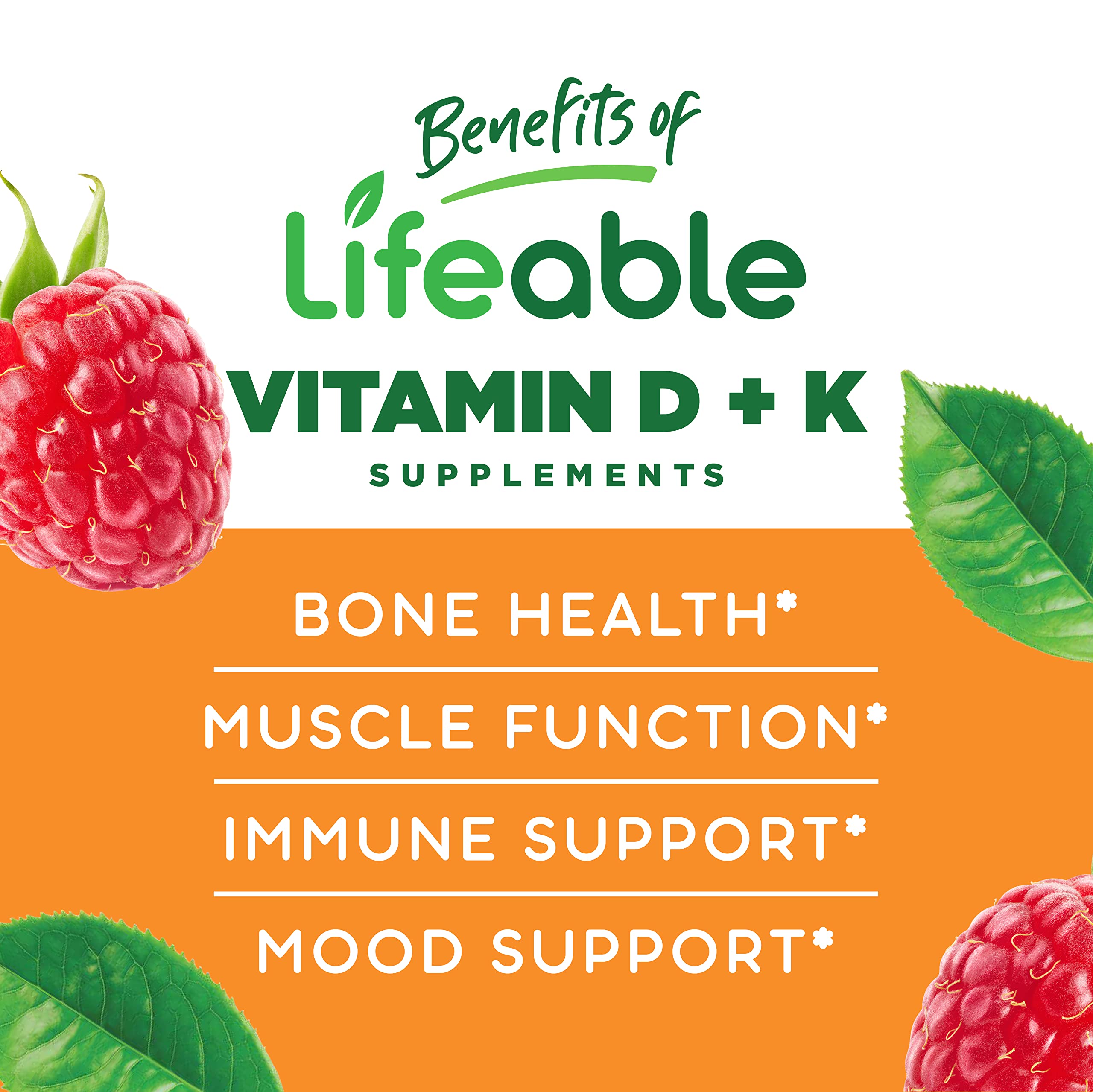 Foto 4 pulgar | Gomitas Lifeable Vitamina D3 + K2 - Venta Internacional