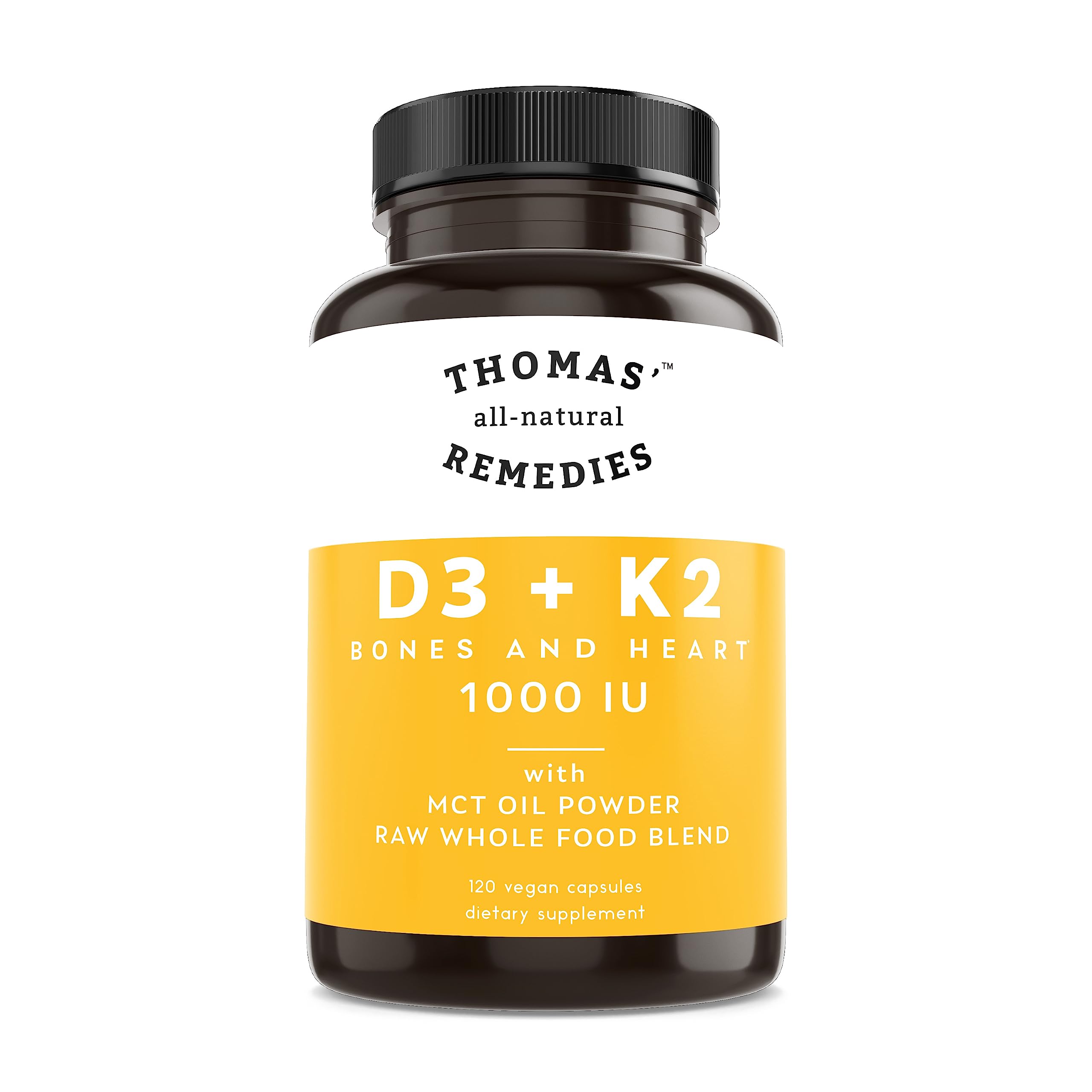 Foto 1 | Complementa Los Remedios Totalmente Naturales de Thomas D3 + K2 1000 Ui 120 Unidades - Venta Internacional