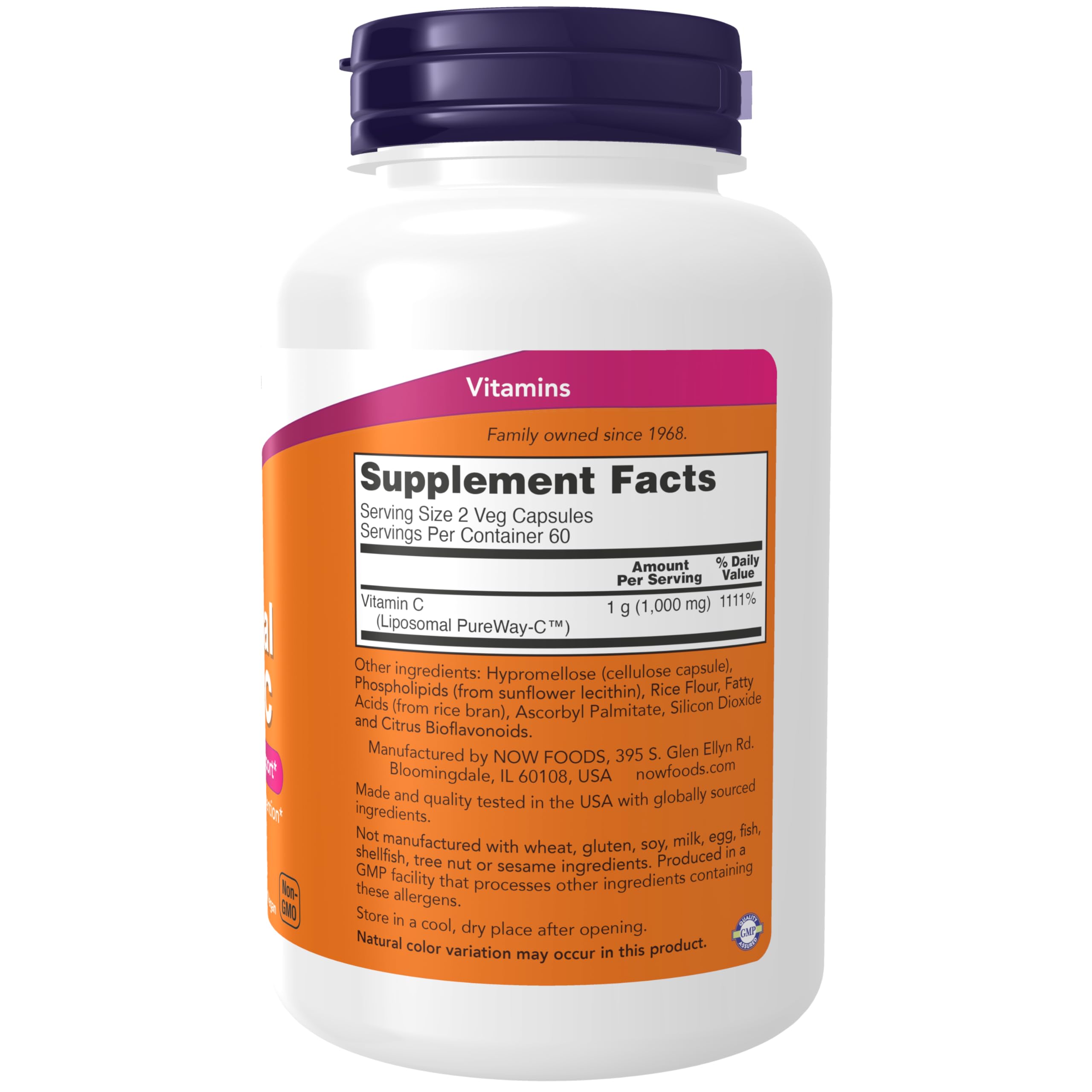 Foto 3 pulgar | Suplemento Now de Vitamina C Liposomal 120 Cápsulas Vegetarianas - Venta Internacional