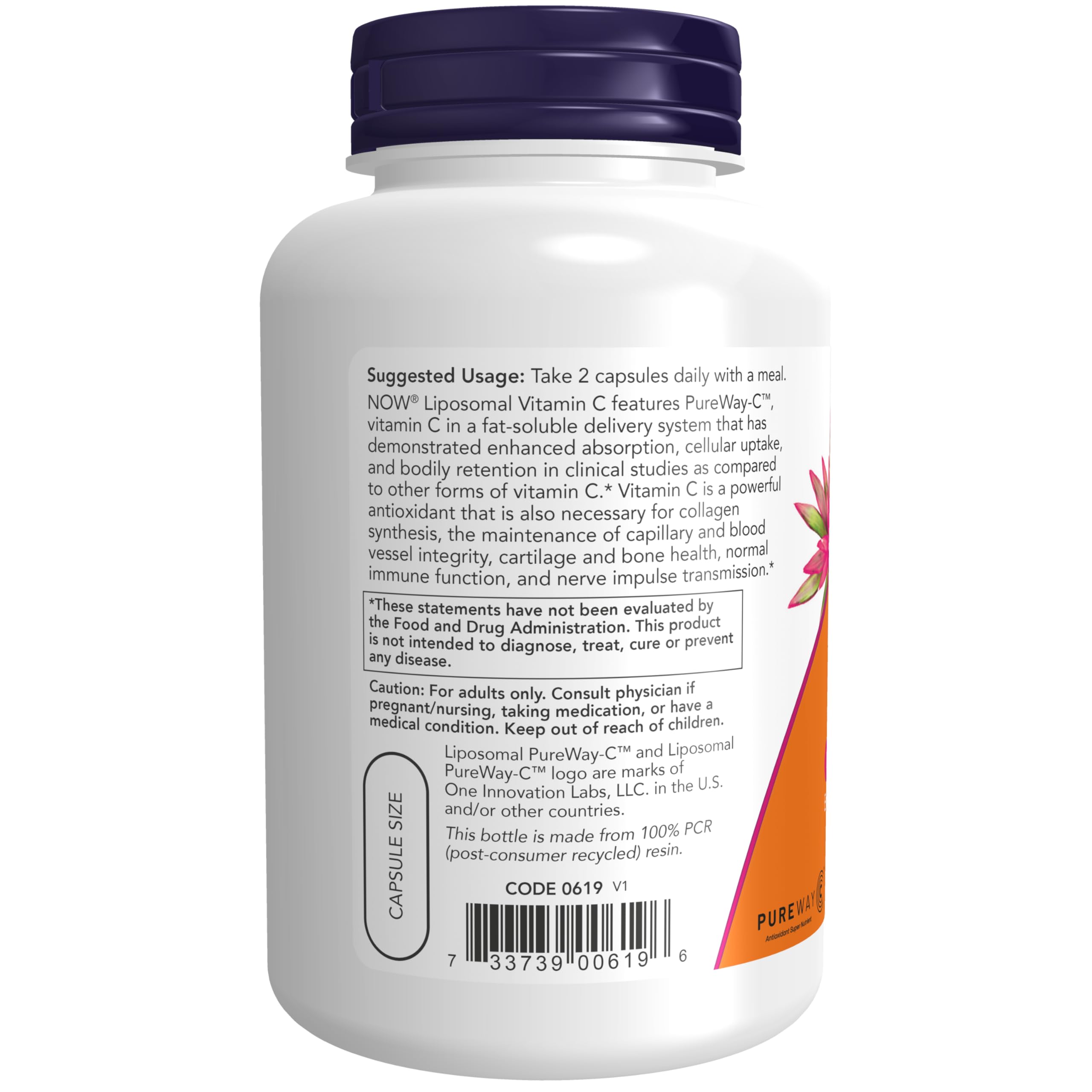 Foto 3 | Suplemento Now de Vitamina C Liposomal 120 Cápsulas Vegetarianas - Venta Internacional