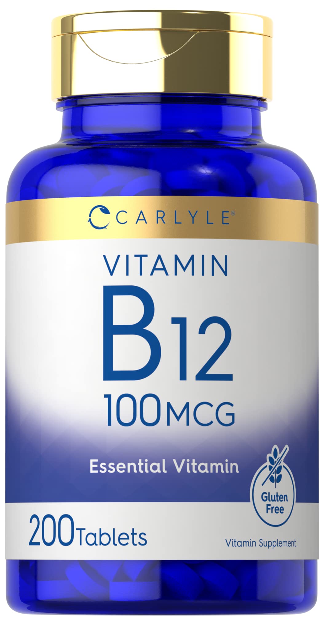 Foto 2 pulgar | Suplemento de Vitamina B12 Carlyle 100 Mcg 200 Tabletas - Venta Internacional