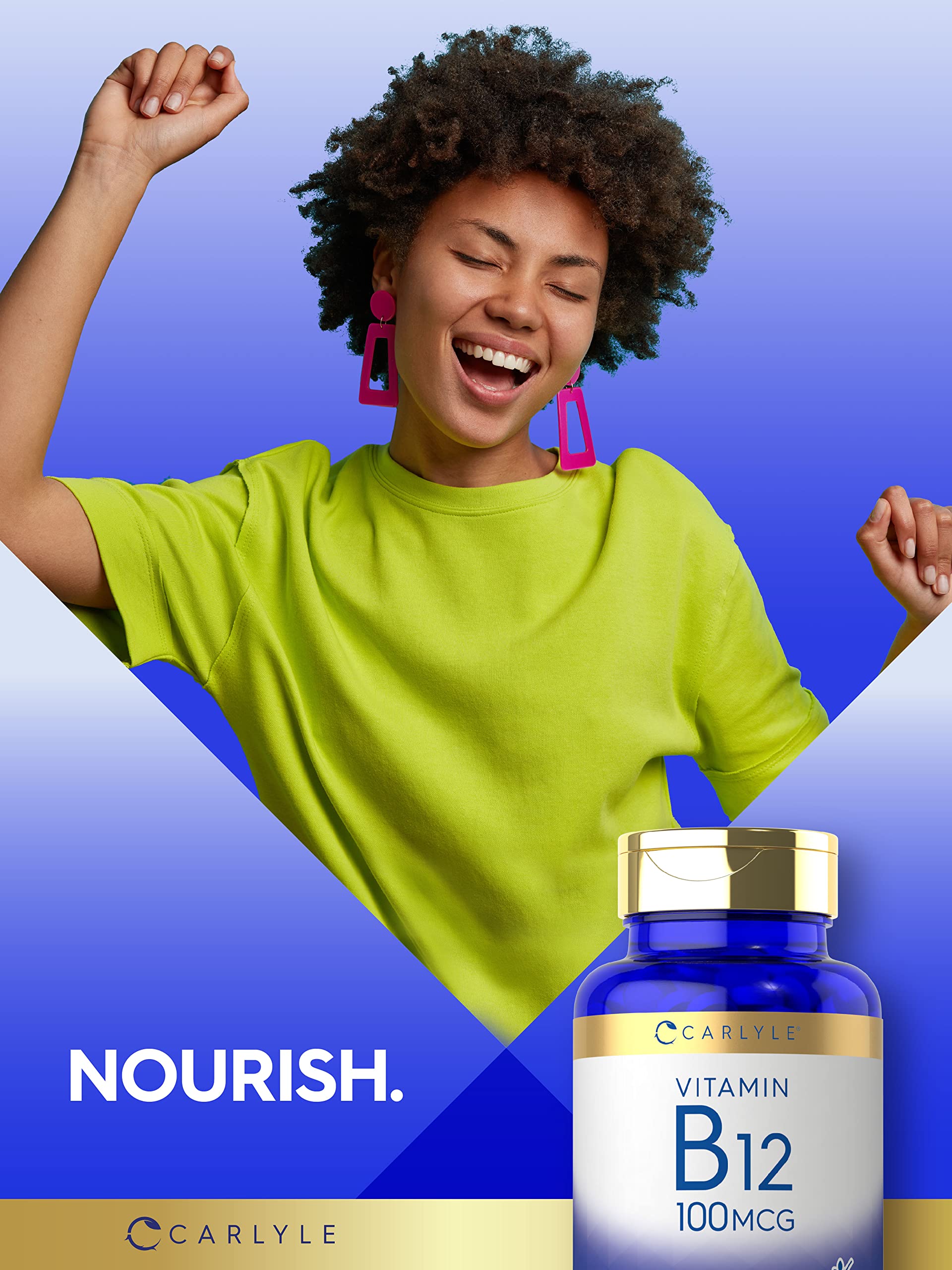 Foto 6 | Suplemento de Vitamina B12 Carlyle 100 Mcg 200 Tabletas - Venta Internacional