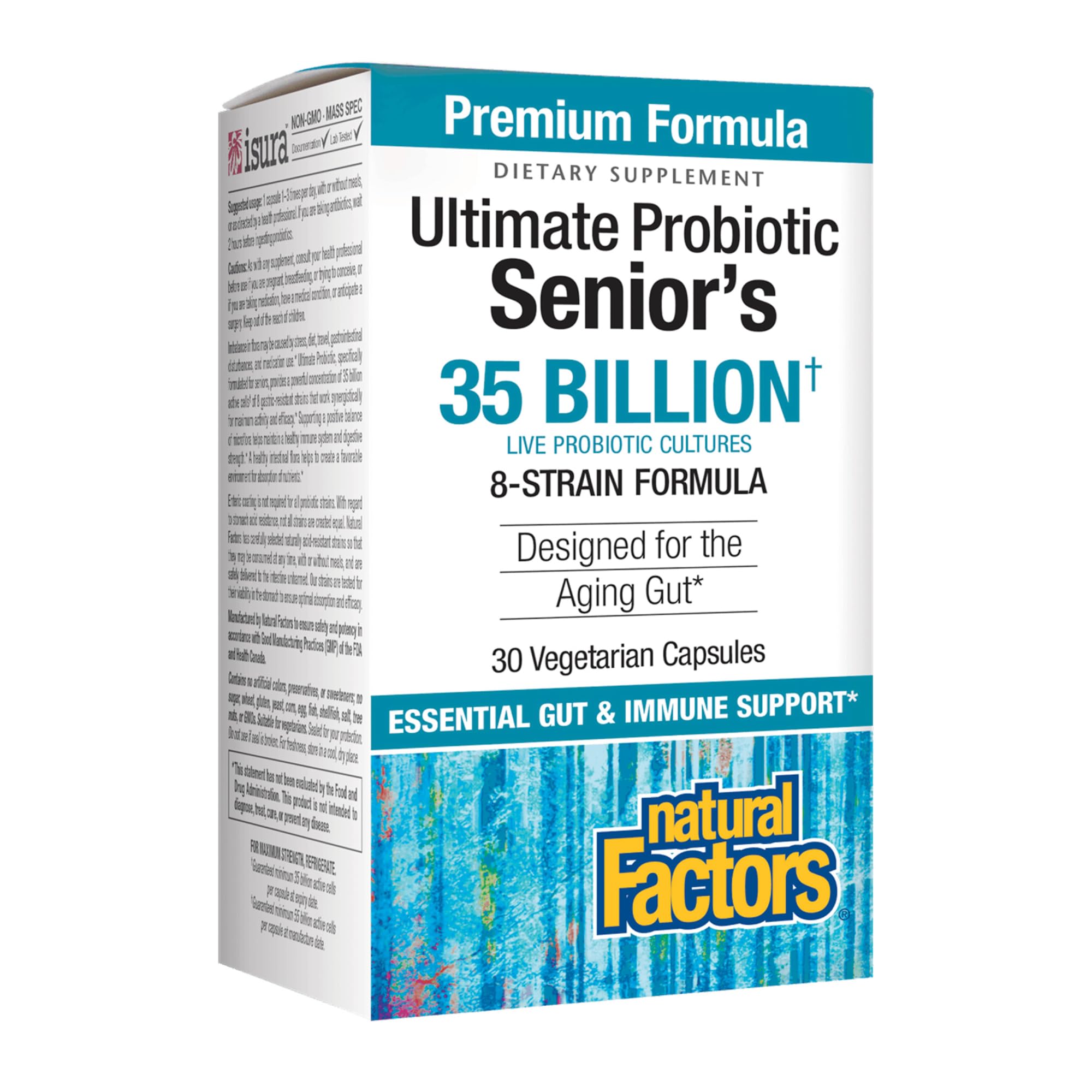 Foto 2 pulgar | Suplemento Natural Factors Ultimate Probiotic Senior's 30 Cápsulas-Venta Internacional