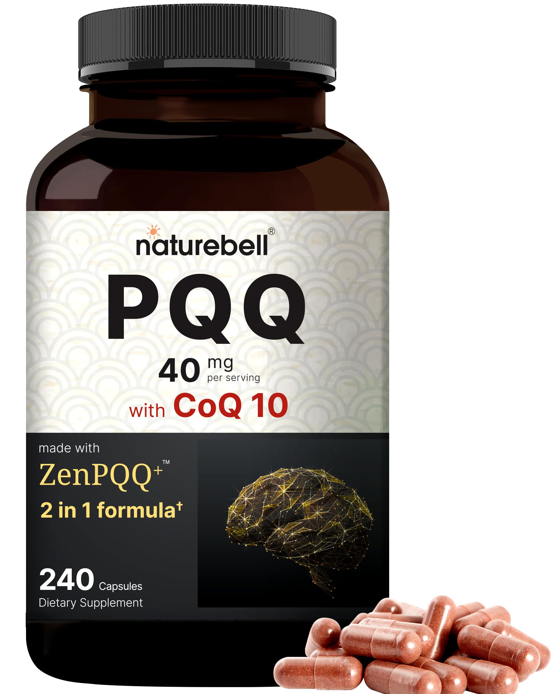 Suplemento Naturebell PQQ 40 Mg con COQ10 - Venta Internacional