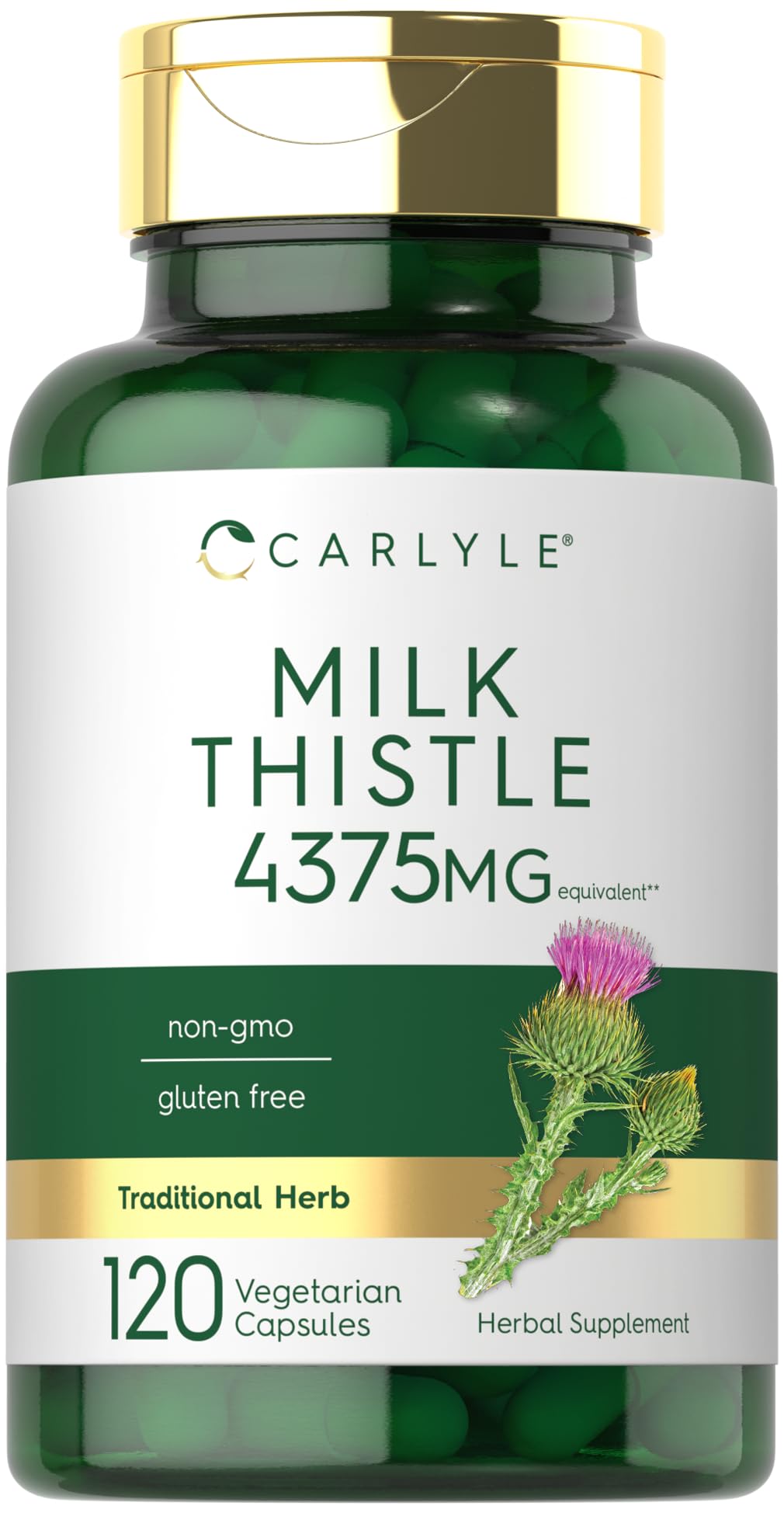 Foto 2 pulgar | Suplemento Carlyle Milk Thistle 4375 Mg 120 Cápsulas - Venta Internacional