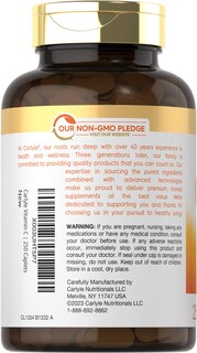 Foto 3 | Suplemento Carlyle de Vitamina C 1000 mg con Bioflavonoides 250 Cápsulas - Venta Internacional