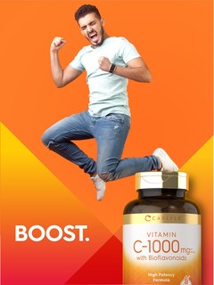 Foto 7 | Suplemento Carlyle de Vitamina C 1000 mg con Bioflavonoides 250 Cápsulas - Venta Internacional