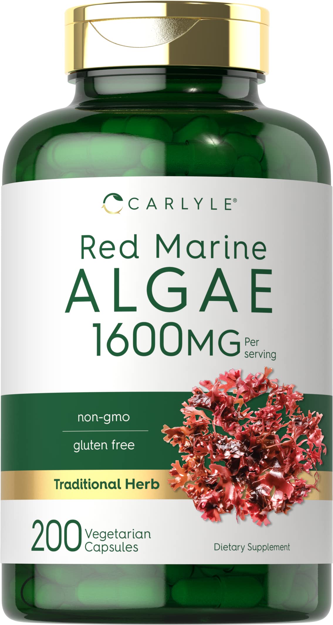 Foto 2 pulgar | Suplemento Carlyle Red Marine Algae 1600 Mg 200 Cápsulas - Venta Internacional