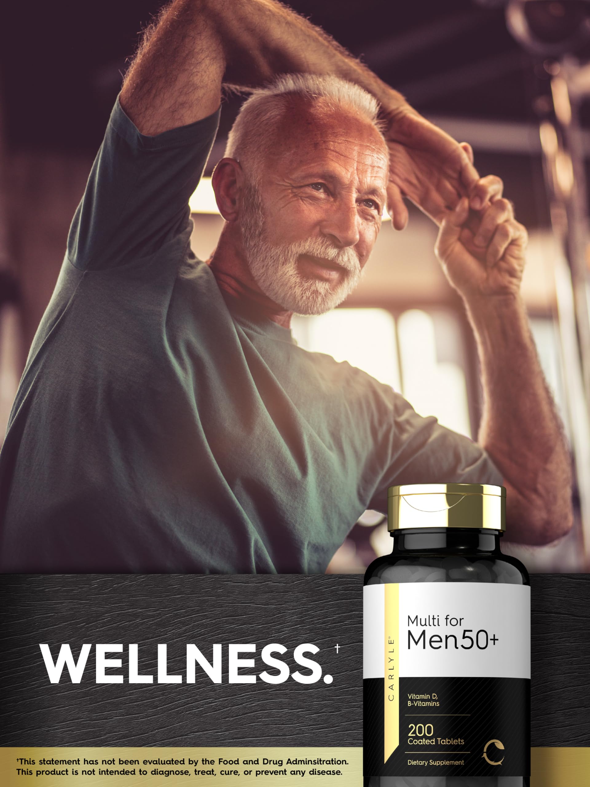 Foto 8 pulgar | Suplemento Multivitamínico Carlyle para Hombres Mayores de 50 Años 200 Comprimidos - Venta Internacional