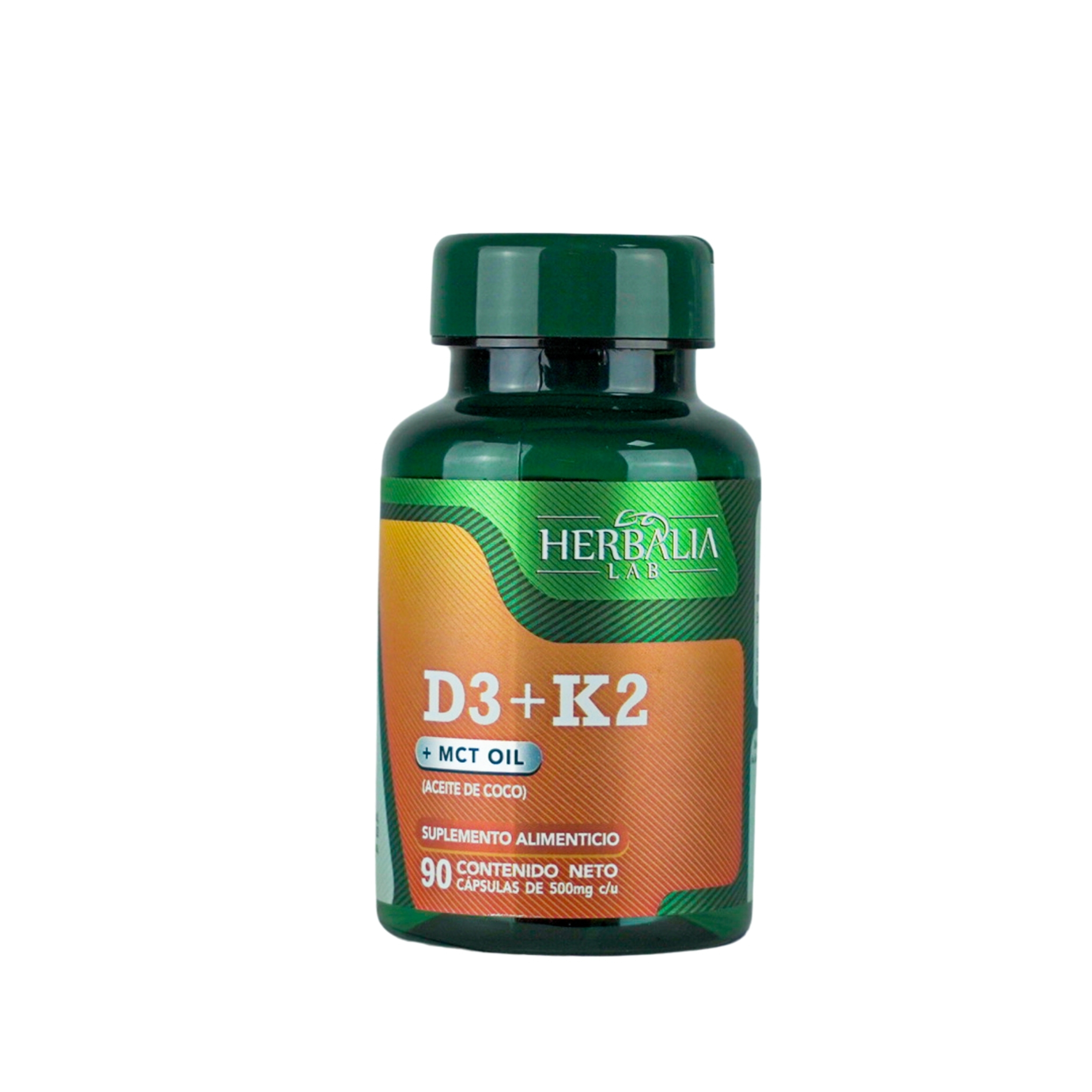 Herbalia Lab Fórmula Avanzada D3 + K2 Enriquecida con Mct Oil