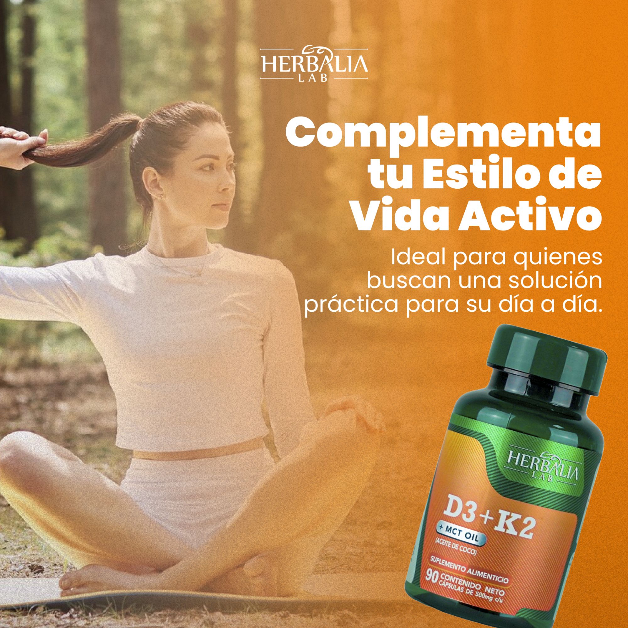 Foto 7 pulgar | Herbalia Lab Fórmula Avanzada D3 + K2 Enriquecida con Mct Oil