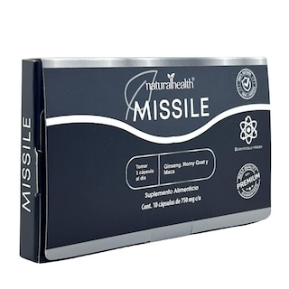 Foto 3 | Suplemento Alimenticio Missile Gingseng Horny Goat Maca 10 Cápsulas Natural Health
