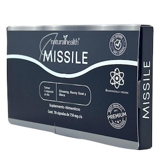 Foto 4 | Suplemento Alimenticio Missile Gingseng Horny Goat Maca 10 Cápsulas Natural Health