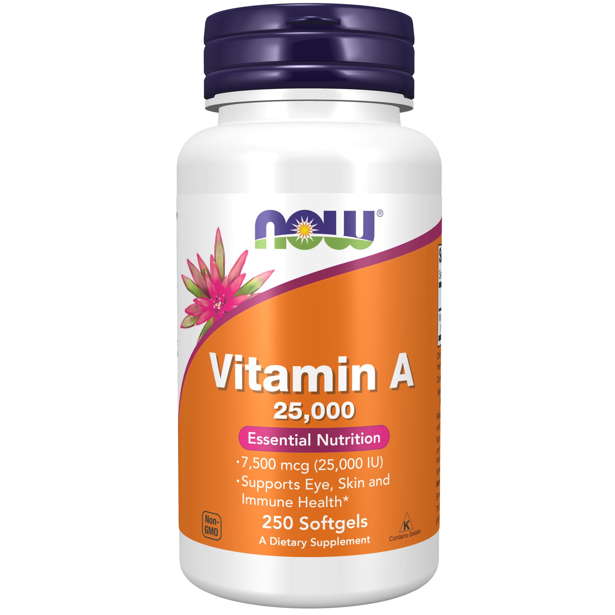 Foto 1 | Suplemento Now Vitamina A de 250 Cápsulas-Venta Internacional
