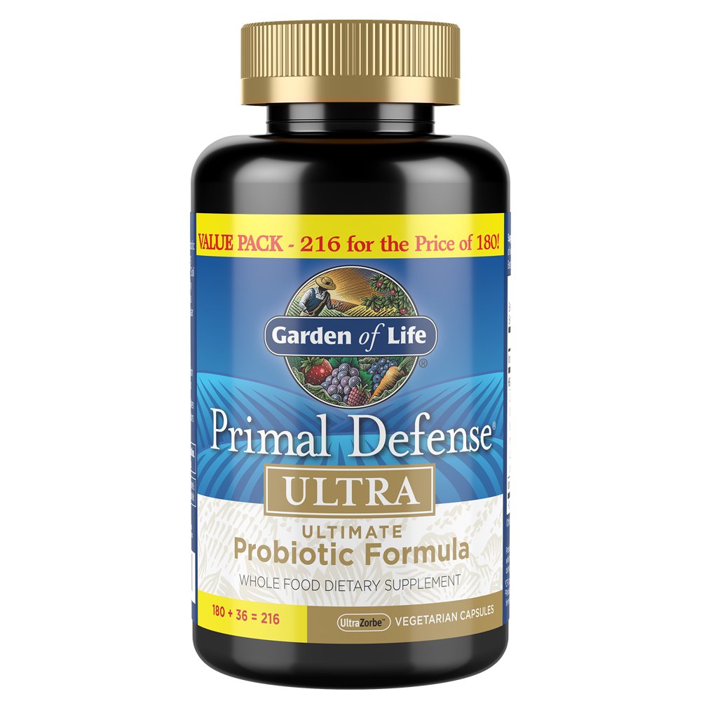 Suplemento Probiótico Garden Of Life Primal Defense 216 Cápsulas - Venta Internacional