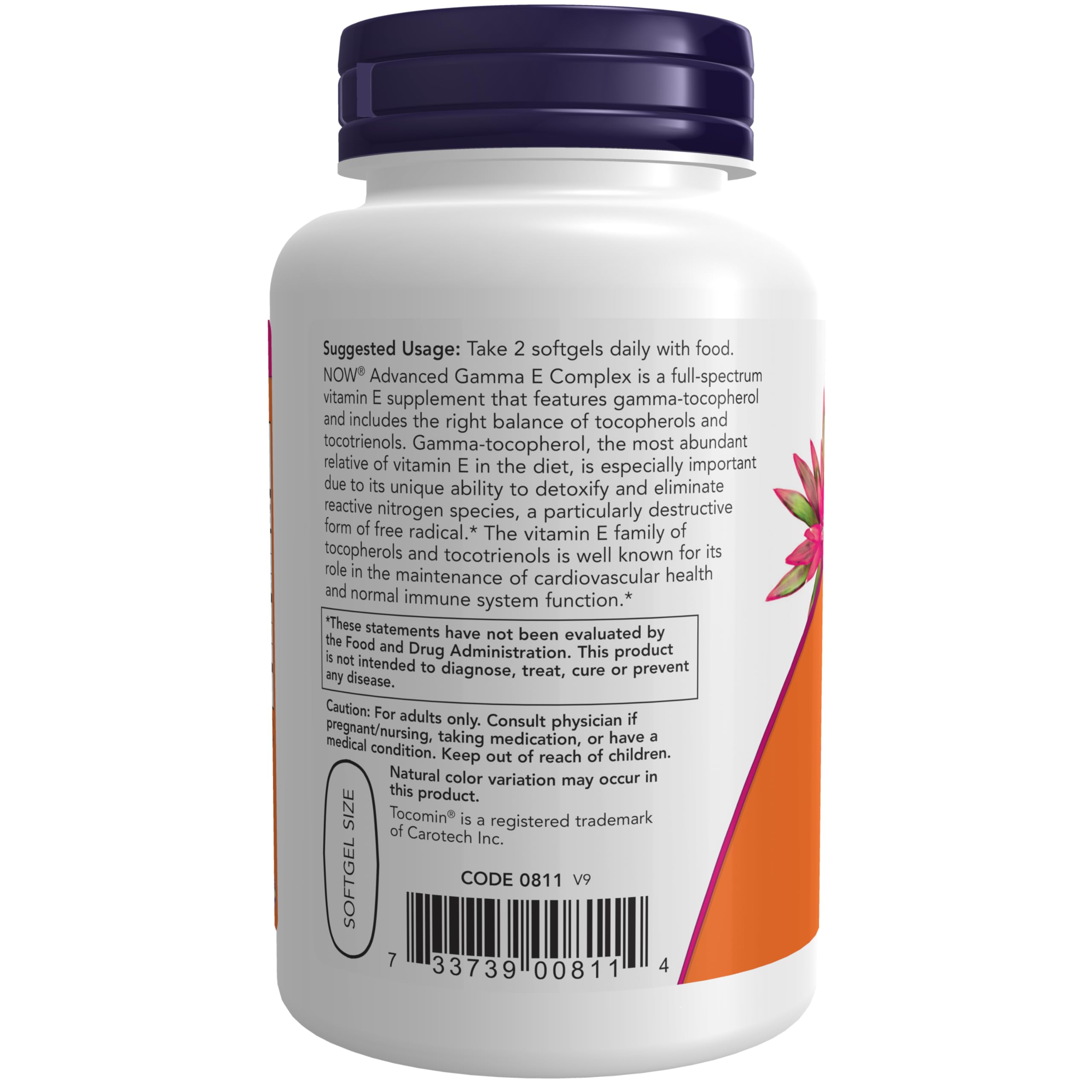 Foto 3 | Suplemento Now Advanced Gamma E Complex 120 Cápsulas Blandas - Venta Internacional