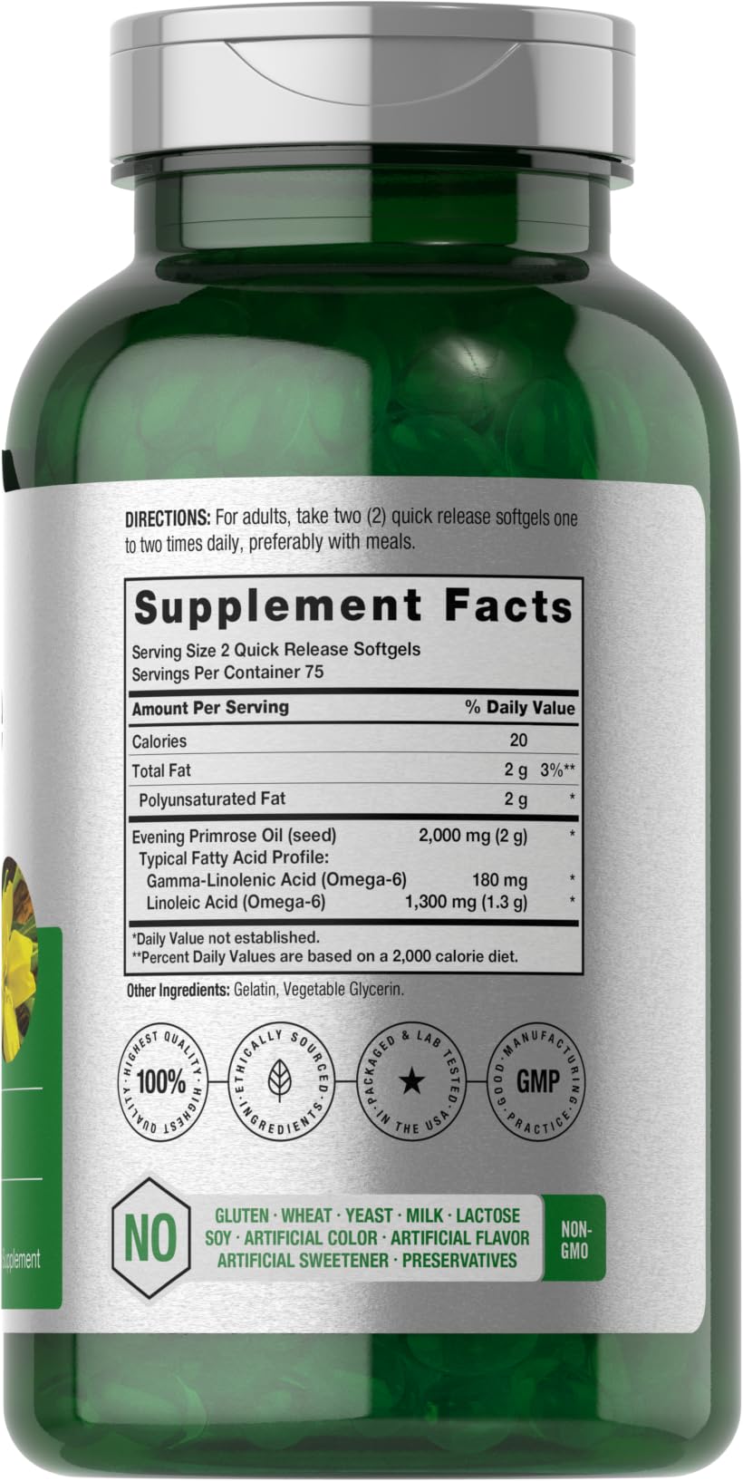 Foto 2 | Suplemento Horbäach Aceite De Onagra 150 Cápsulas-Venta Internacional