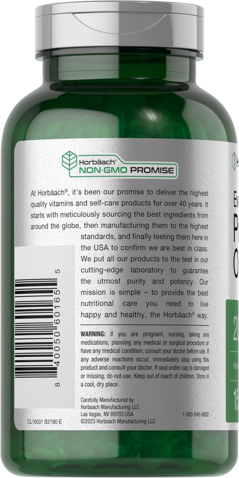 Foto 3 | Suplemento Horbäach Aceite De Onagra 150 Cápsulas-Venta Internacional