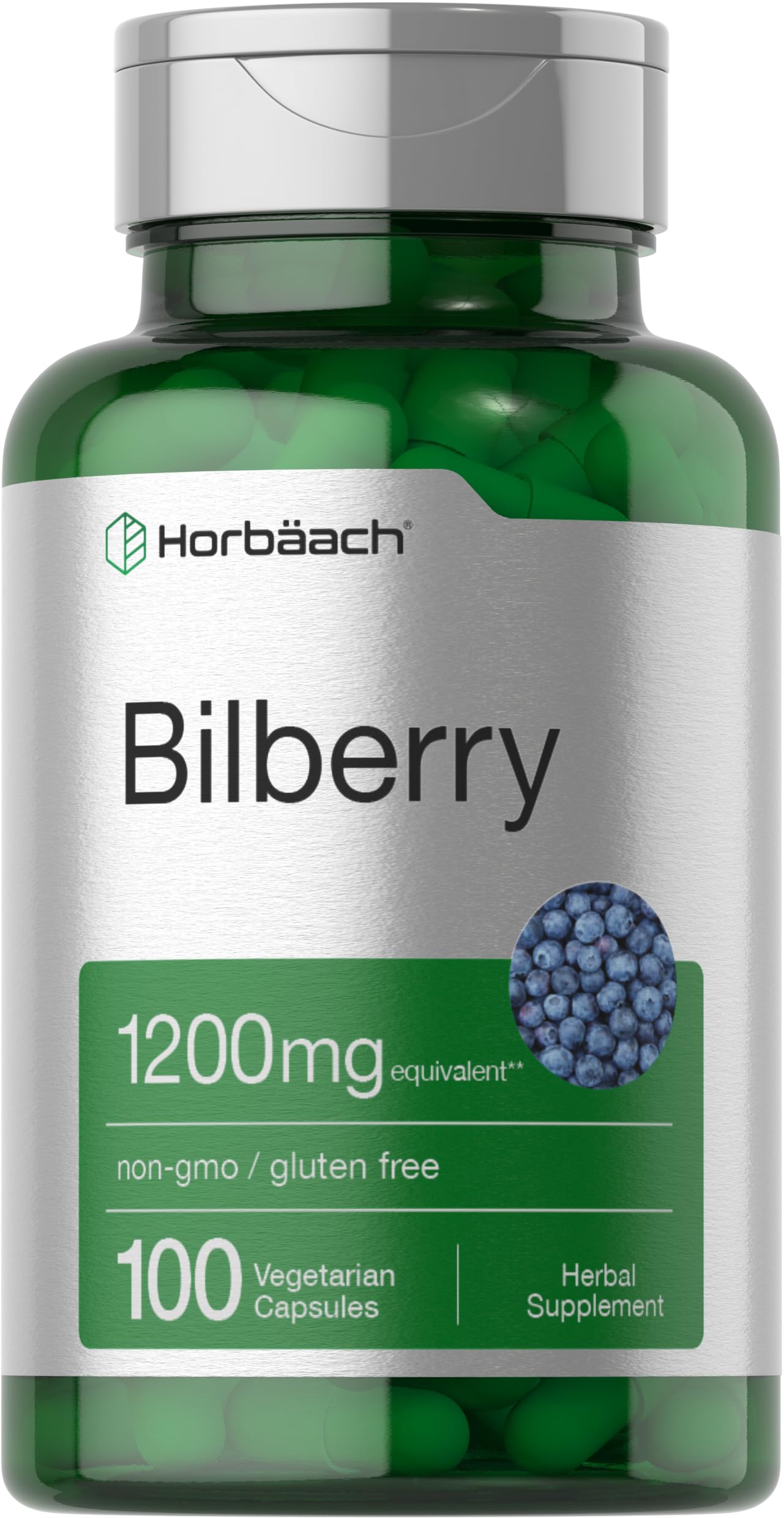 Foto 2 pulgar | Suplemento Horbaach Extracto de Arándano 1200 mg 100 Cápsulas - Venta Internacional