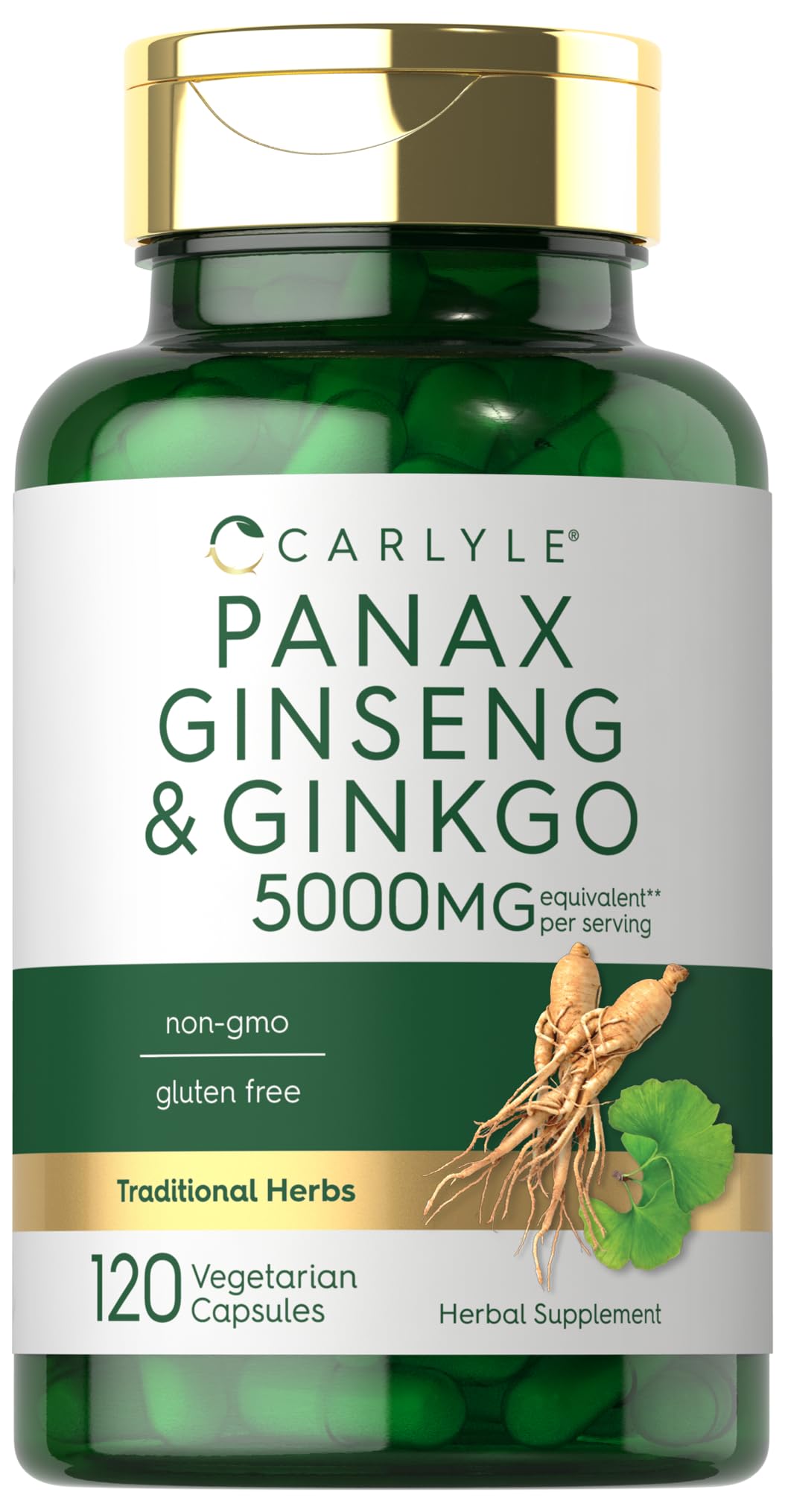 Foto 2 pulgar | Suplemento Carlyle Panax Ginseng + Ginkgo Biloba 5000 Mg - Venta Internacional