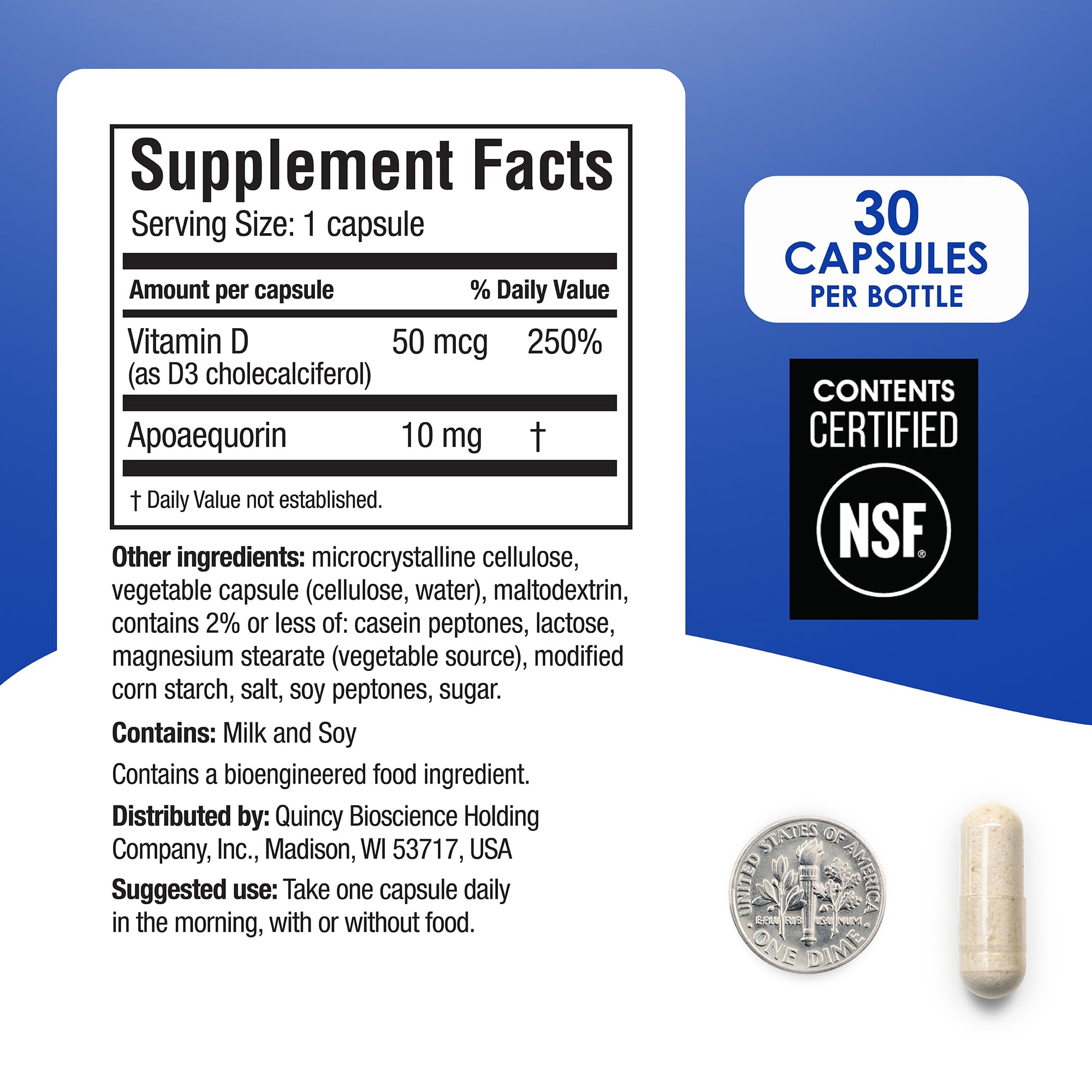 Foto 5 pulgar | Suplemento Cerebral Prevagen Regular Strength 10 mg 30 Cápsulas - Venta Internacional