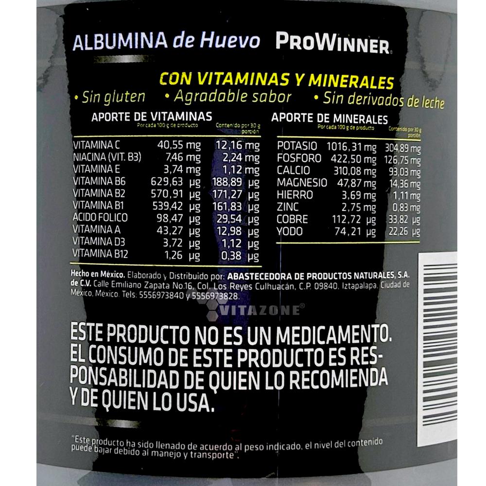 Foto 3 | Albumina de Huevo ProWinner 500 g sin Sabor