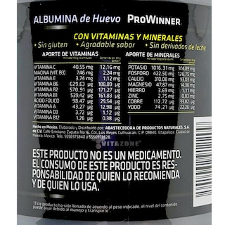 Foto 3 | Albumina de Huevo ProWinner 500 g sin Sabor