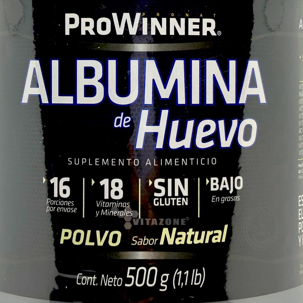 Foto 7 pulgar | Albumina de Huevo ProWinner 500 g sin Sabor