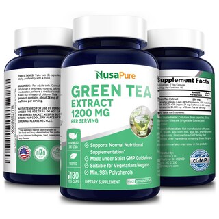 Foto 4 | Suplemento de Extracto de Té Verde Nusapure 24000 Mg 180 Cápsulas - Venta Internacional