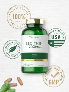 Foto 5 | Suplemento de Lecitina Carlyle 2400 mg 240 Cápsulas de Gelatina Blanda - Venta Internacional